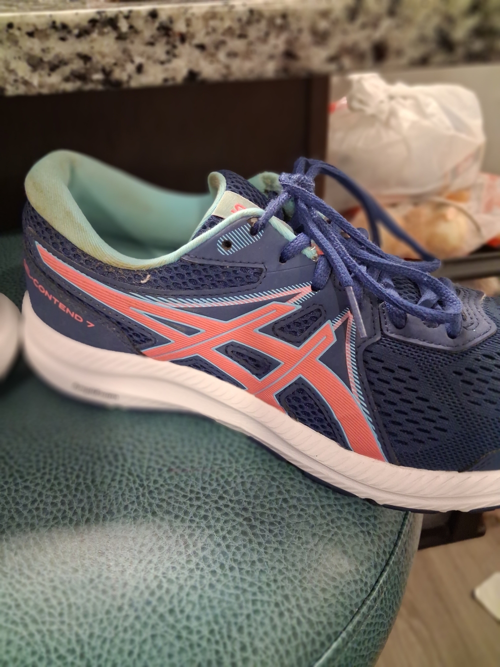 ASICS Women’s Gel-Contend 7 Navy and Coral Running Shoes